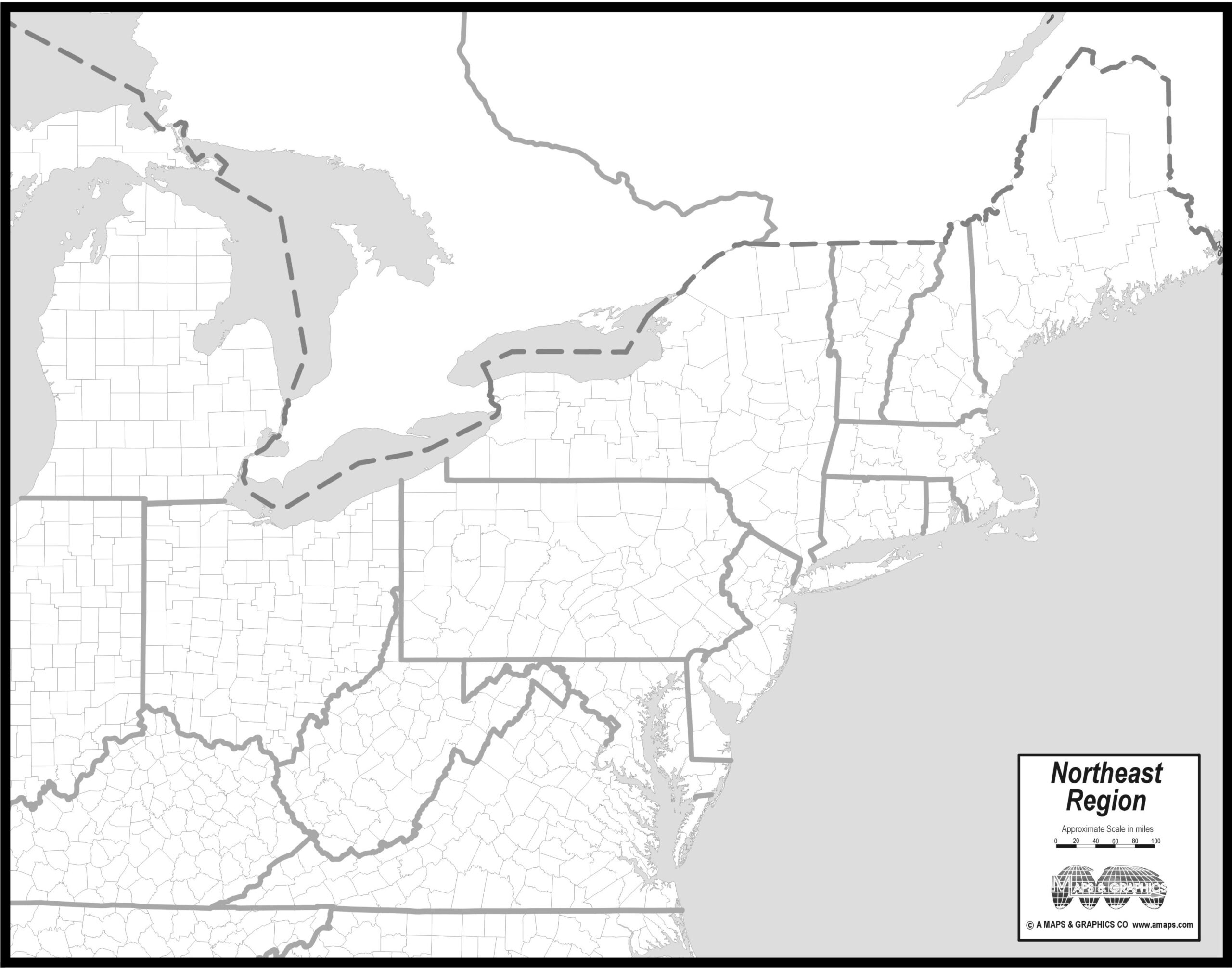 Free Map Of Northeast States with regard to Printable Map Of Northeast Usa