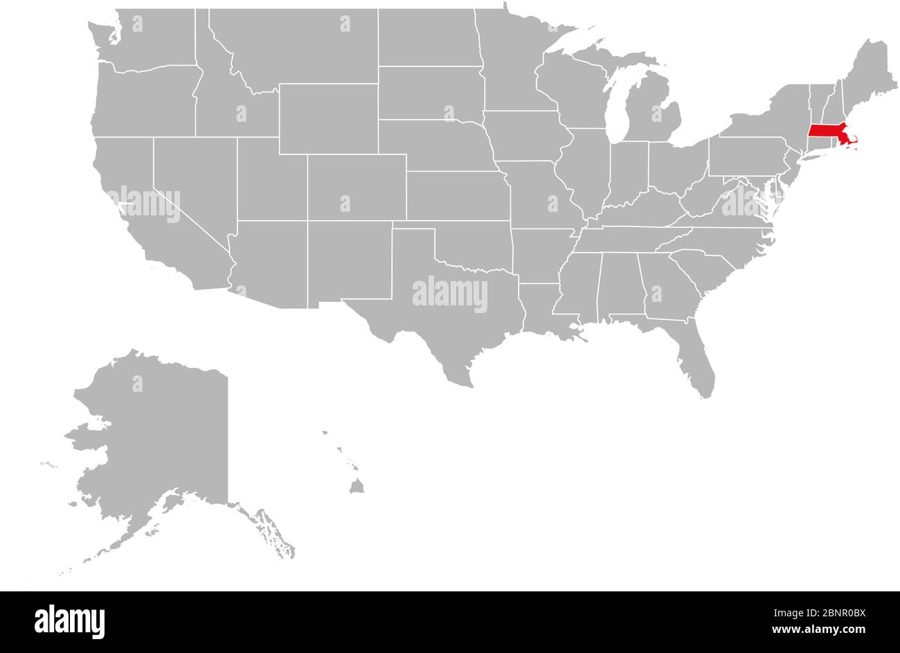 Massachusetts Karte Usa -Fotos Und -Bildmaterial In Hoher pertaining to Printable Map Of Usa Highlighting Massachusetts