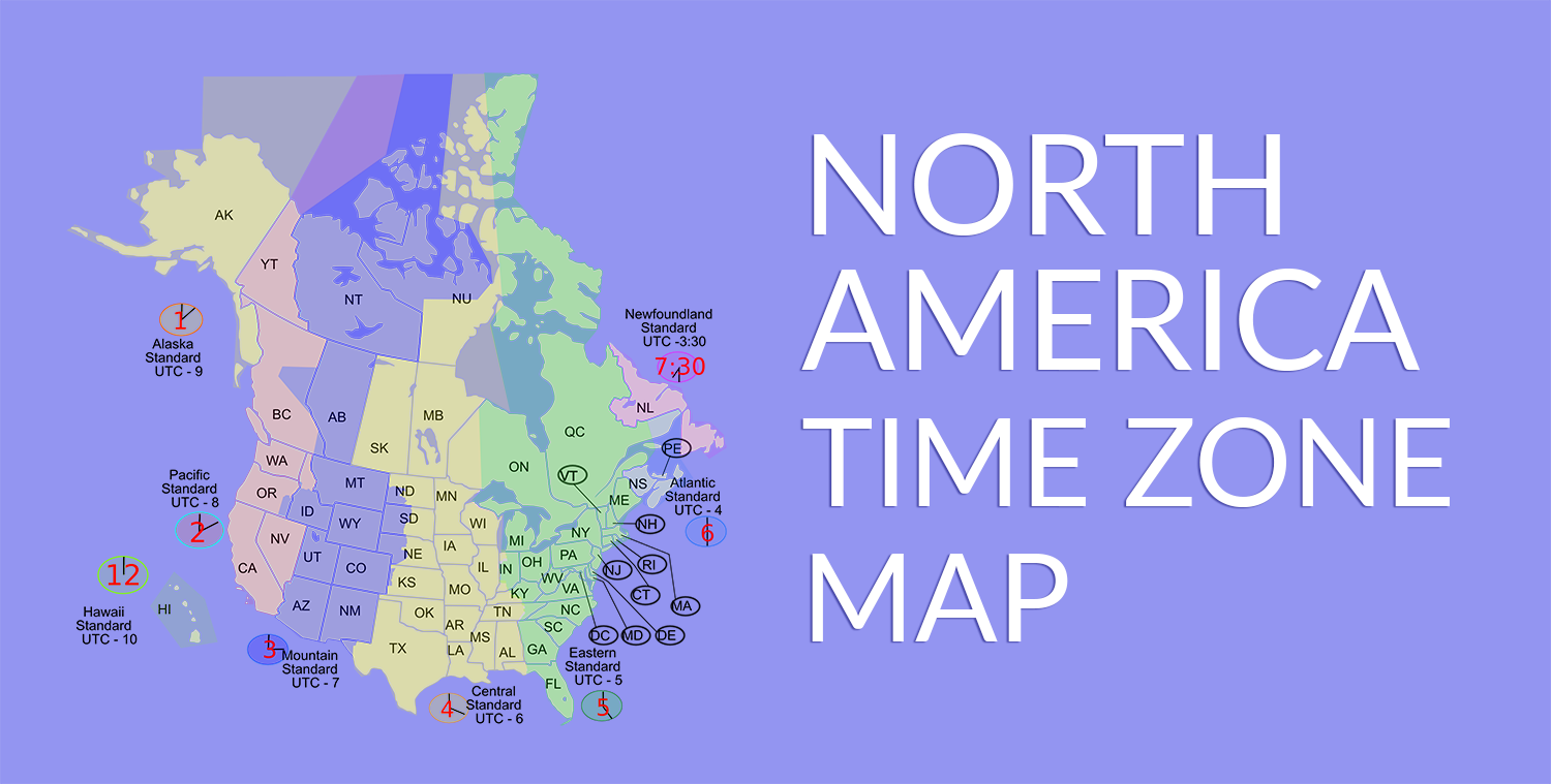 North America Time Zone Map - Gis Geography regarding Printable Time Zone Map Usa And Canada