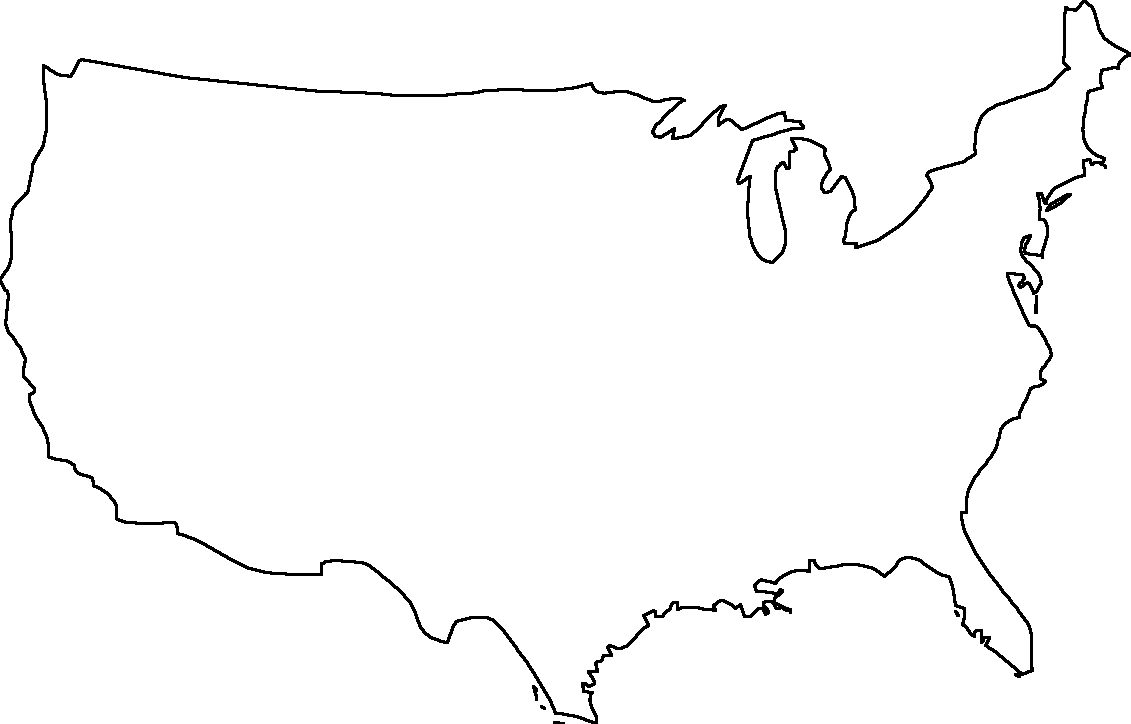 Pin Page throughout Printable Usa Map Outline