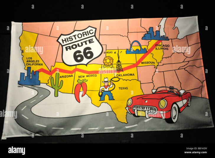 Printable Map of Route 66 USA