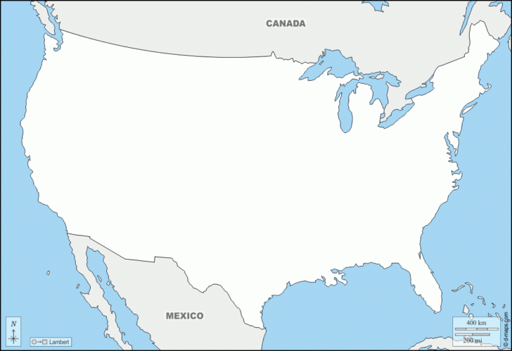 Blank USA Map FREE