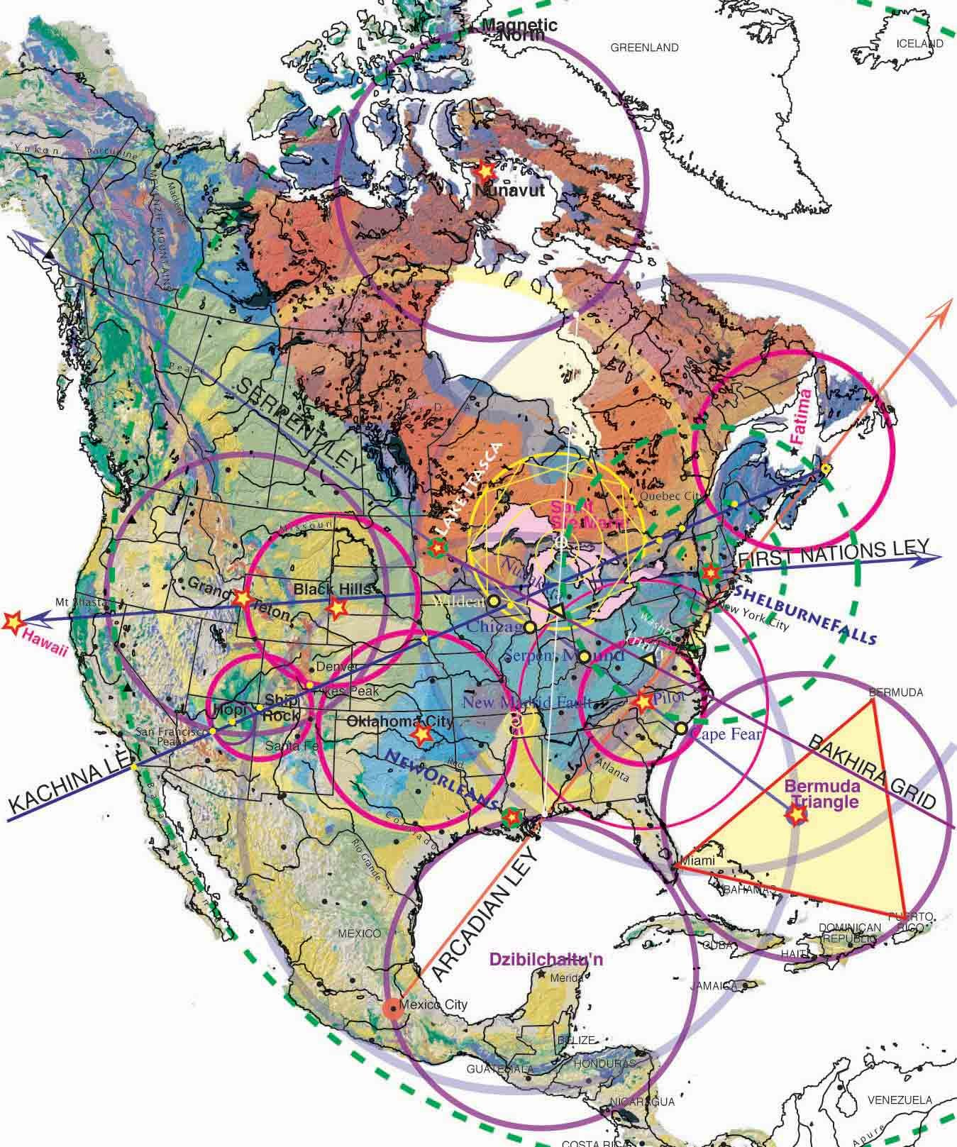 16 Ley Lines Ideas | Ley Lines, Earth Grid, Map regarding Map of All Ley Lines In the USA