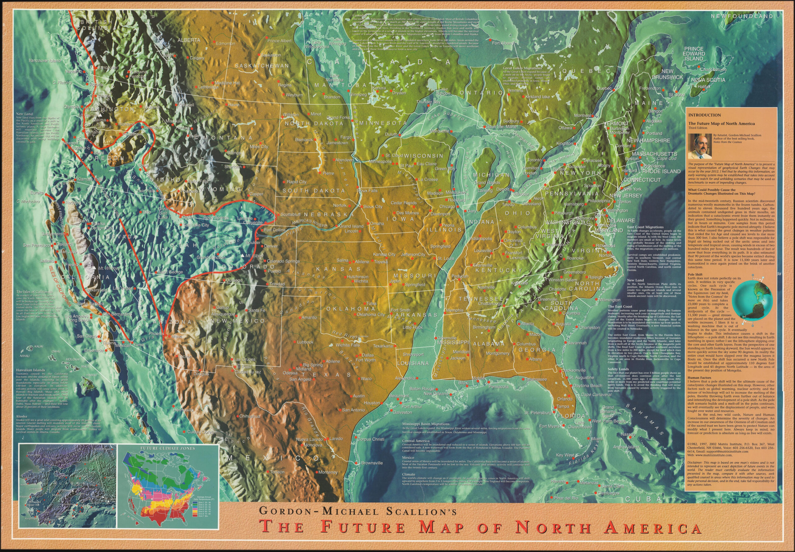 2002 Doomsday Map Of North America : R/Mapporn with Map Of Usa After Pole Shift