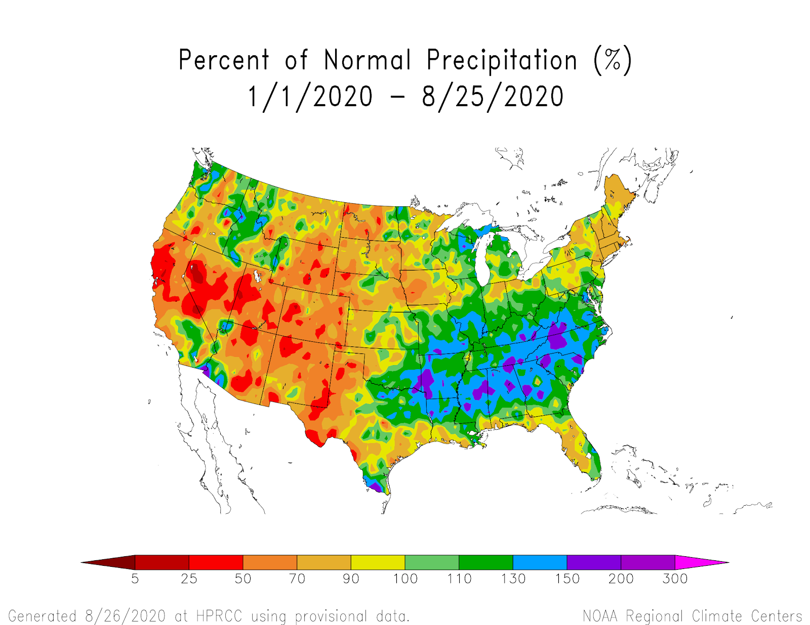 2020 Drought Update: A Look At Drought Across The United States In for Map of Drought Areas In USA