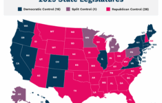 2025 State Legislatures | Multistate pertaining to Map of USA Red and Blue States