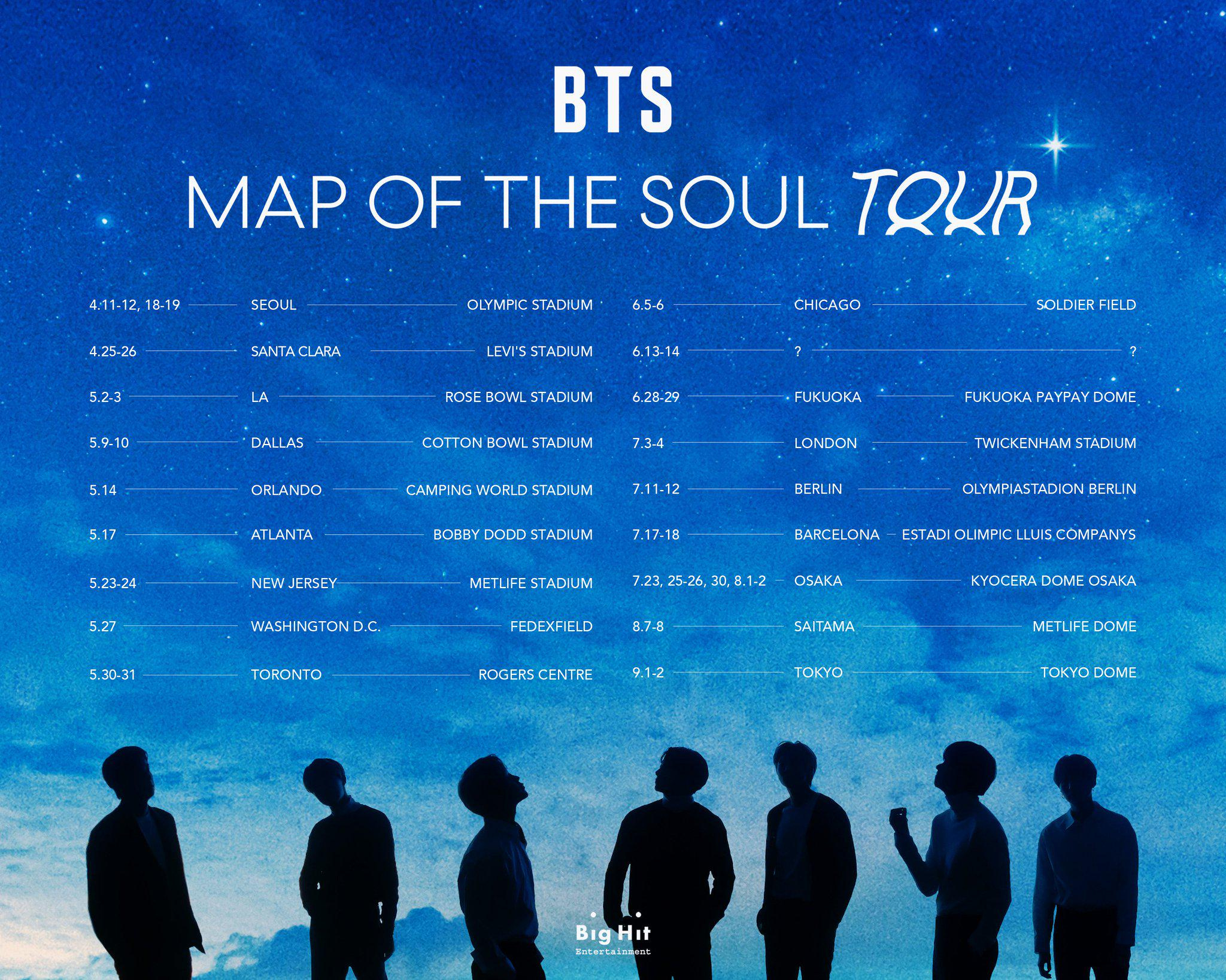 4 Years Ago Today, Bighit Released Bts&amp;#039; Map Of The Soul Tour intended for Map of the Soul Tour USA