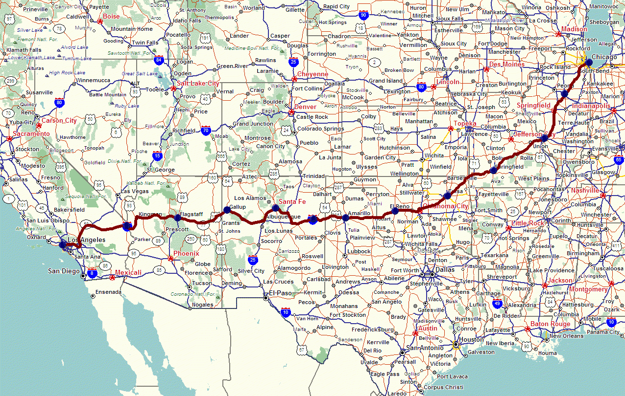 850 Historic Route 66 Ideas To Save Today | Route 66, Historic intended for Map of USA Showing Route 66