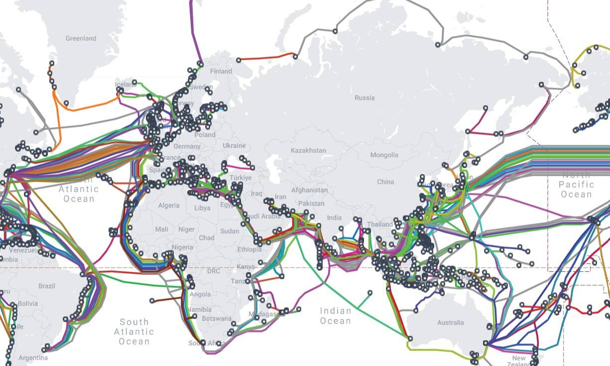 A New Rivalry Between The U.s. And China Over The World'S Undersea inside Map of Fiber Optic Cables USA