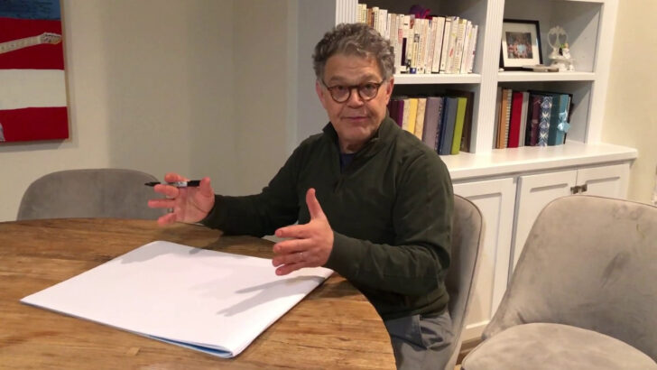 Al Franken Draws Map of USA