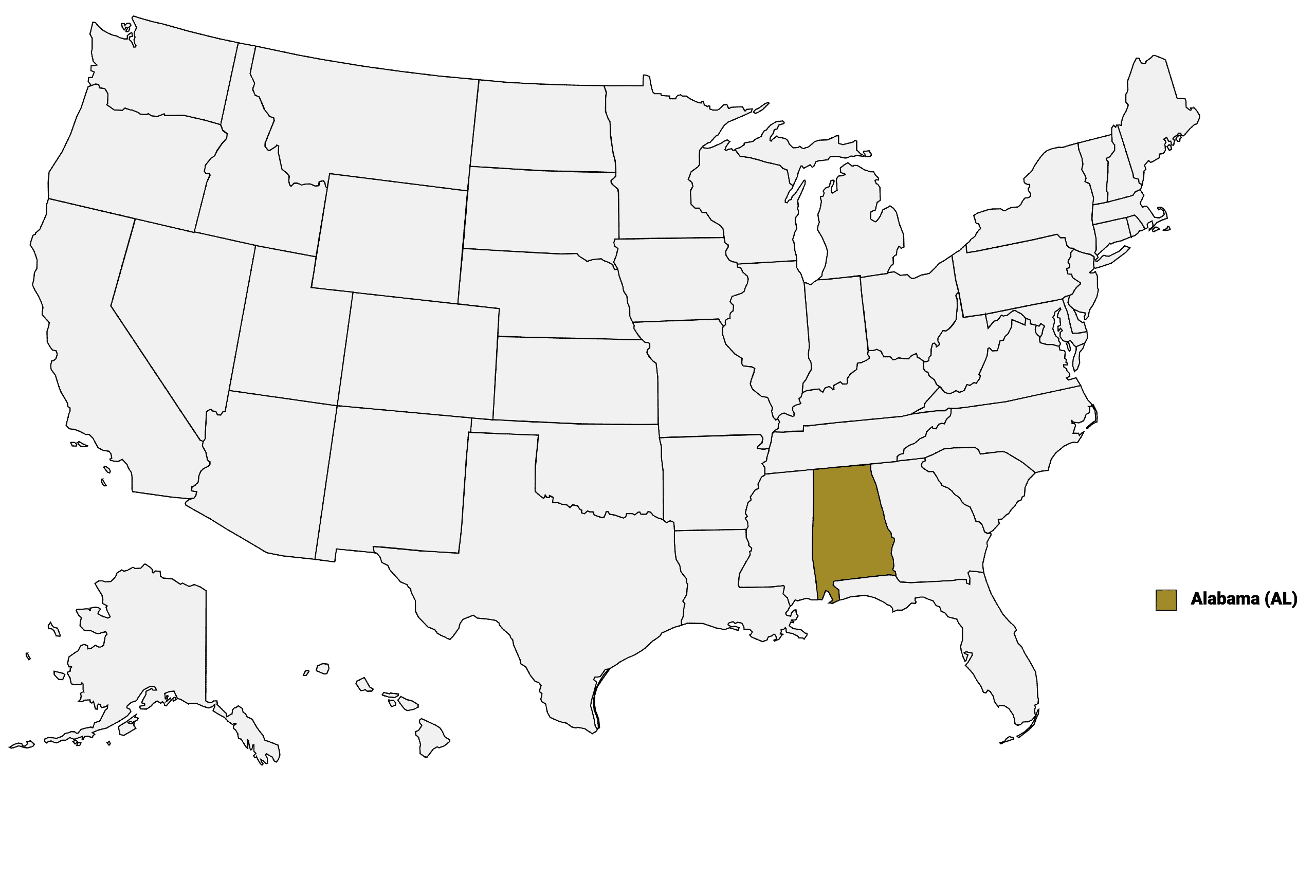 Alabama Counties Map | Mappr pertaining to Alabama On The Map Of Usa