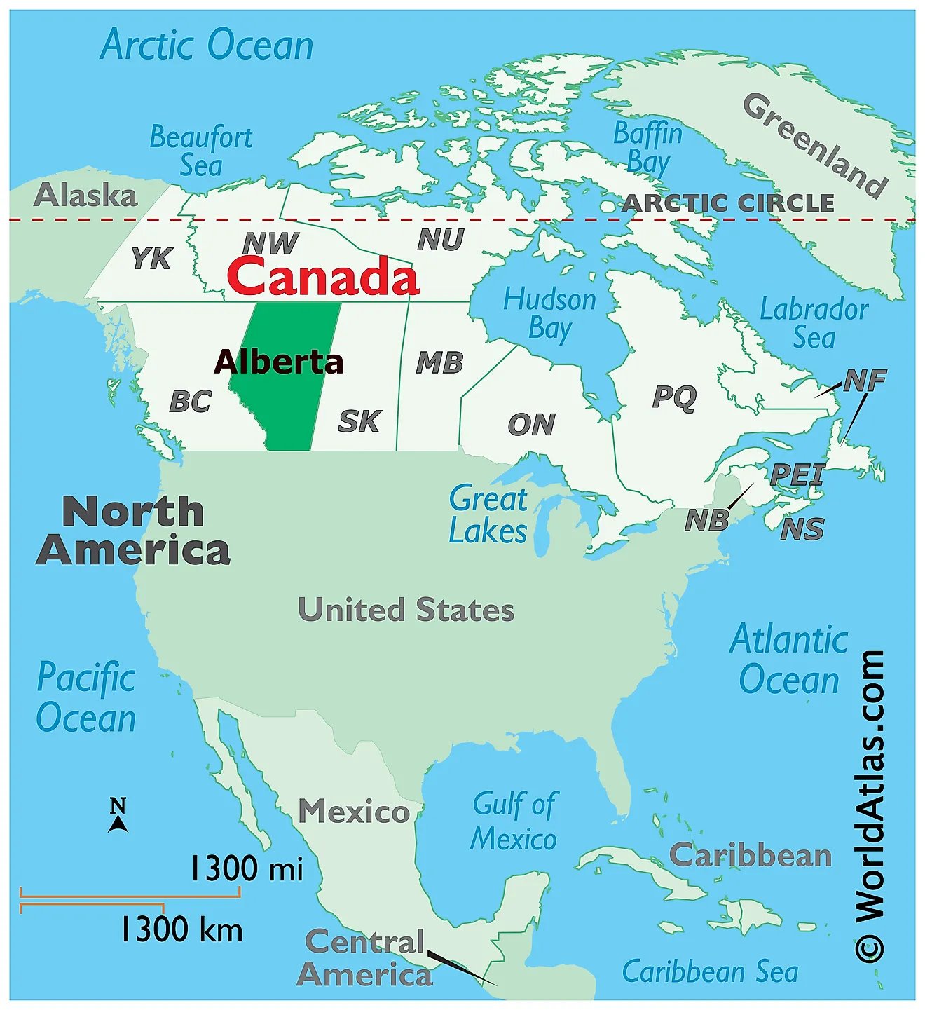 Alberta Maps &amp;amp; Facts - World Atlas within Map of Alberta Canada and USA