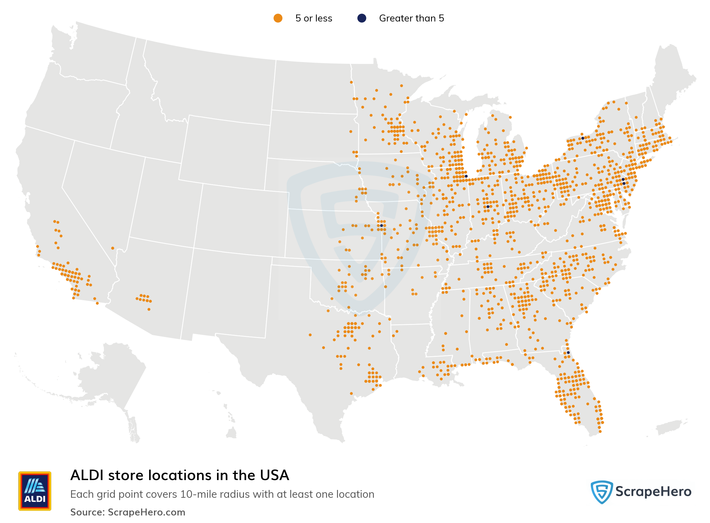 Aldi Store Locations In The Usa in Map Of Aldi Stores In Usa