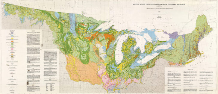 Map of Northern USA and Southern Canada