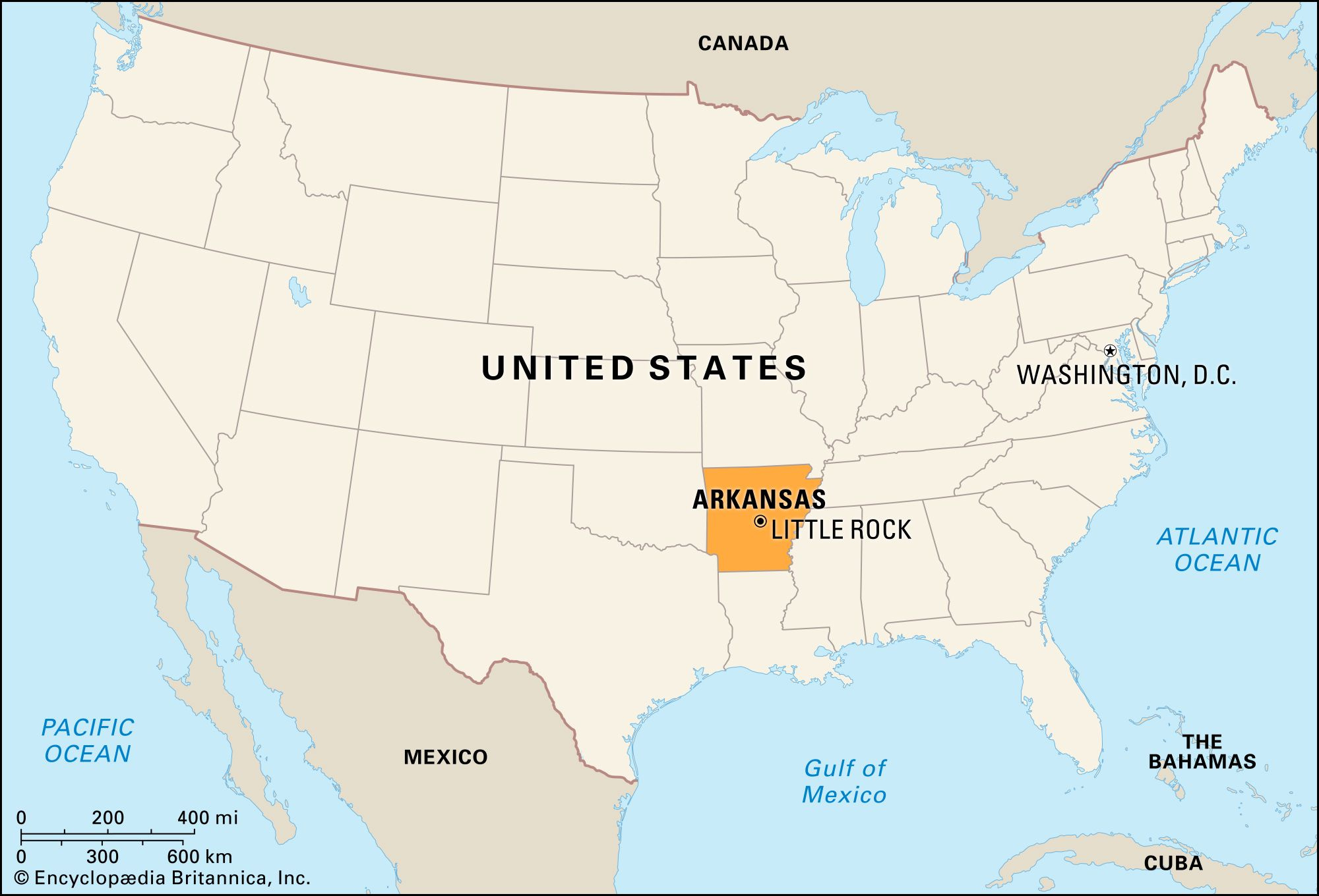 Arkansas | Flag, Facts, Maps, Capital, Cities, &amp;amp; Attractions regarding Arkansas On the Map of USA