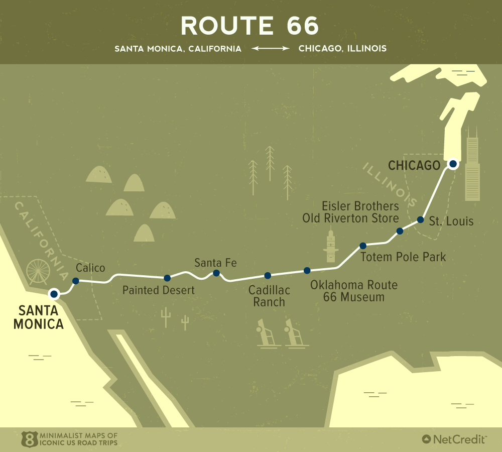 Beautiful Maps Of Great American Road Trips To Get Your Motor Running within Best Road Trip Map Of Usa
