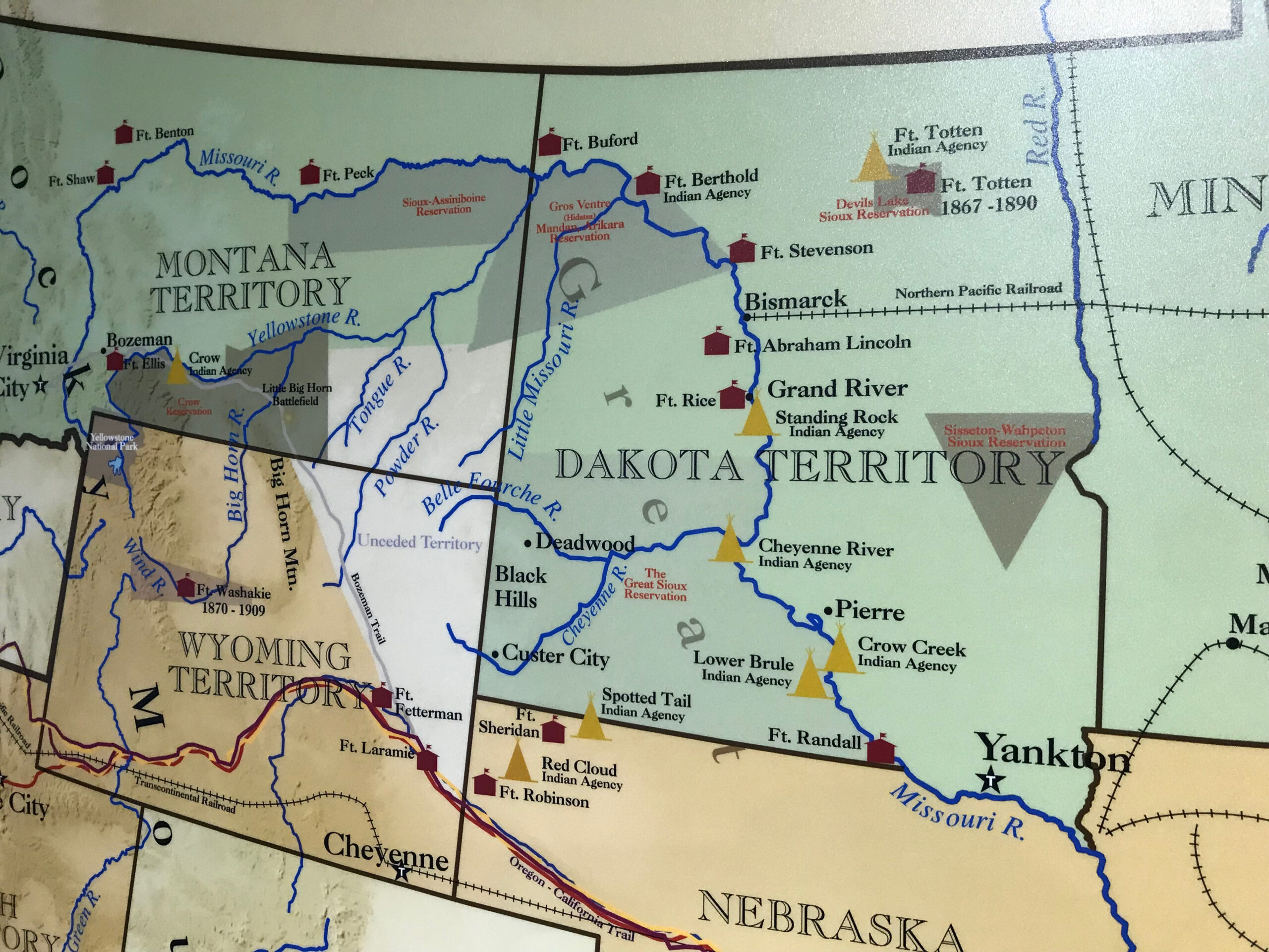 Bighorn And Little Bighorn Confluence | The Edge Of The Village inside Battle of Little Bighorn Map USA