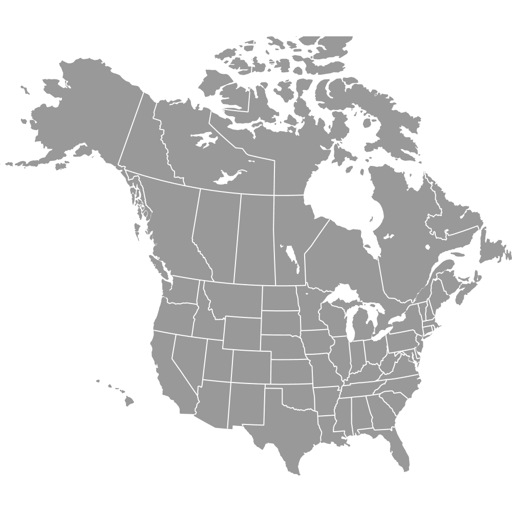 Blank United States And Canada Map — Ultimaps for Map of USA and Canada Blank