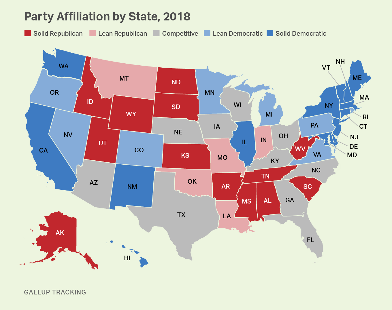Blog - Ap Us Government And Politics in Map Of Usa Showing Political Parties