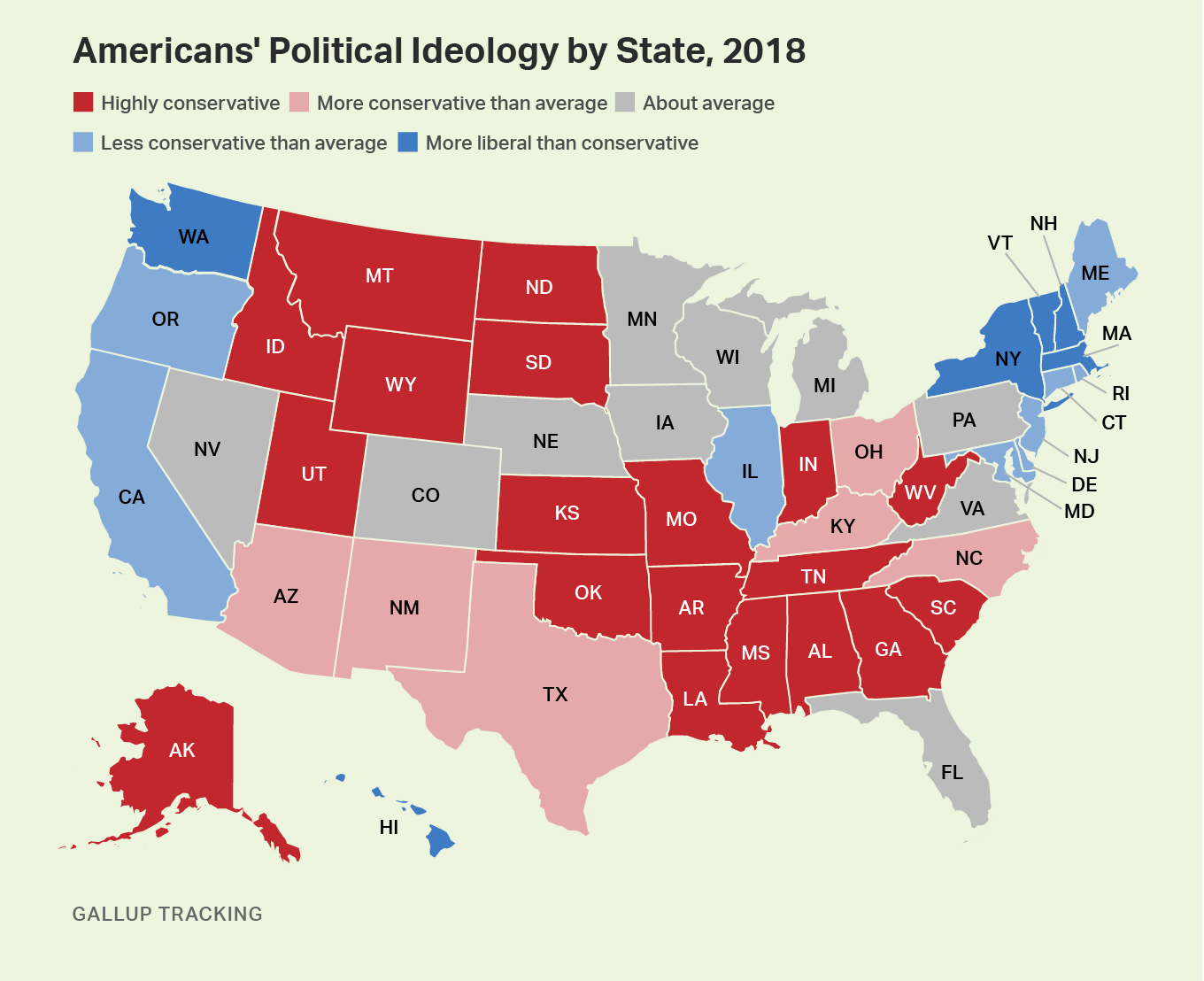 Blog - Ap Us Government And Politics pertaining to Liberal Conservative Map Of The Usa
