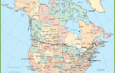 Bordering North America: A Map Of Usa And Canada'S Governmental throughout Map of West Coast of Canada and USA