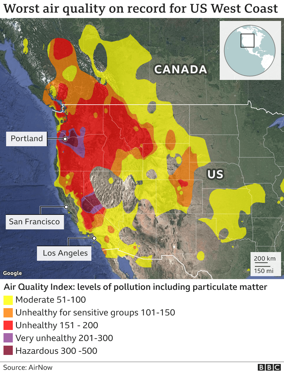 California And Oregon 2020 Wildfires In Maps, Graphics And Images with regard to Map Of Fires On West Coast Usa