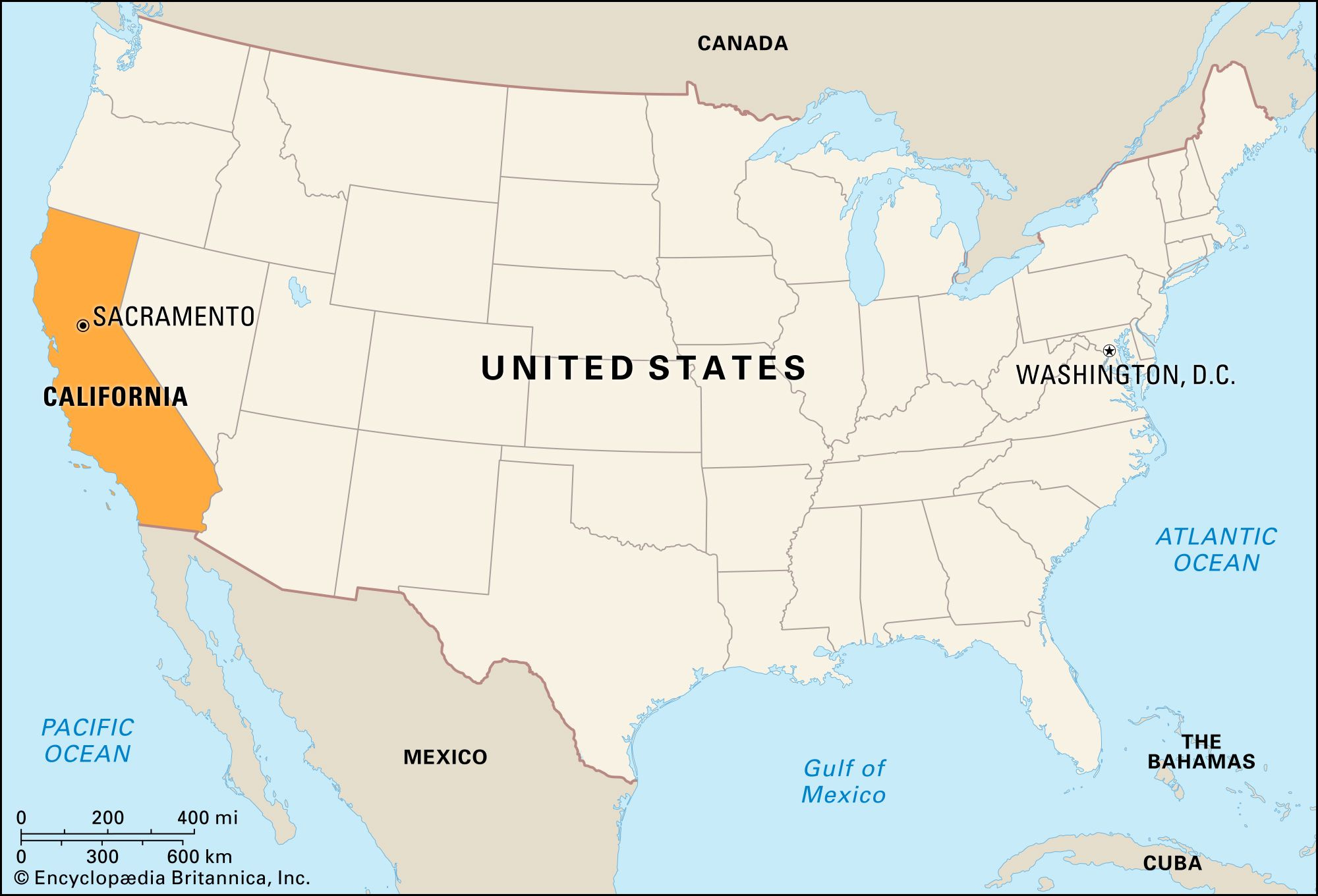 California | Flag, Facts, Maps, Capital, Cities, &amp;amp; Destinations in California In The Map Of Usa