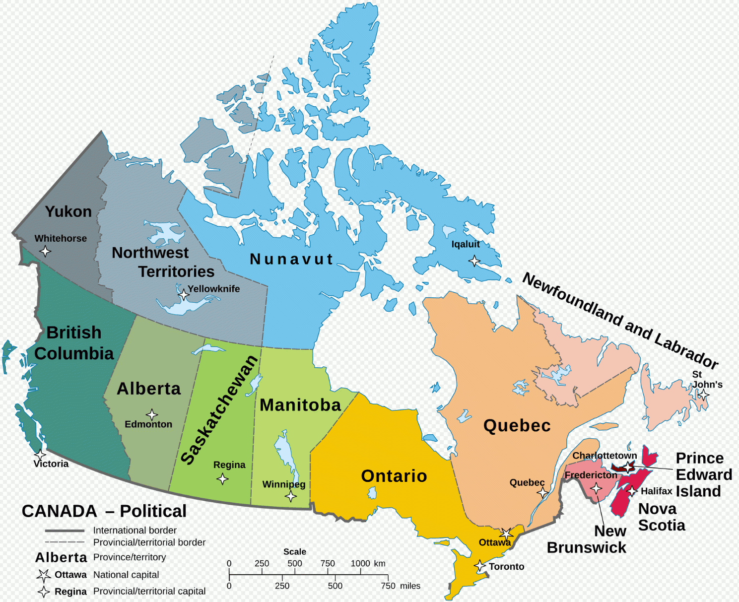Canada Map - Guide Of The World for Map Of Usa And Toronto Canada