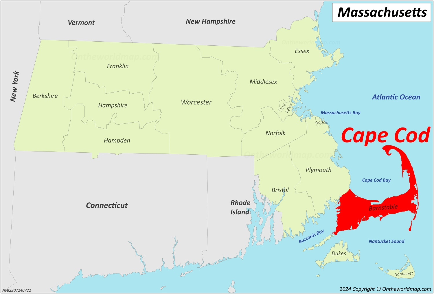 Cape Cod Map - Massachusetts, U.s. | Discover Cape Cod With inside Cape Cod On Map Of Usa