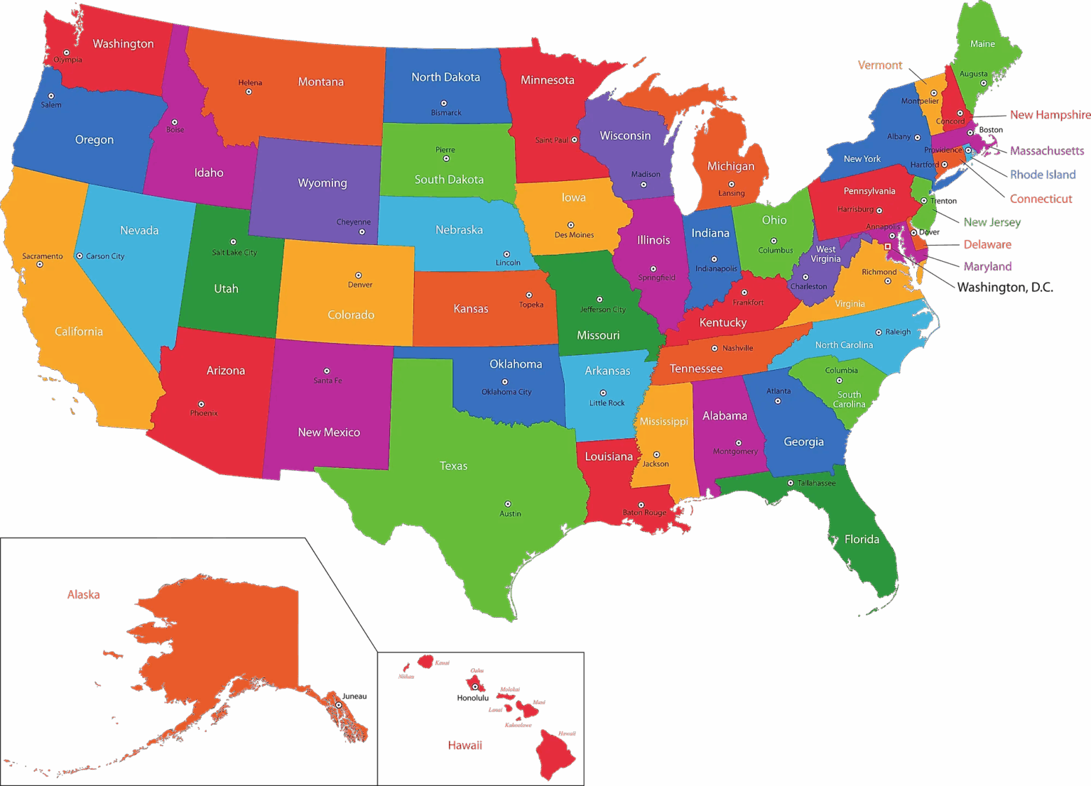 map-of-usa-states-with-names-and-capitals