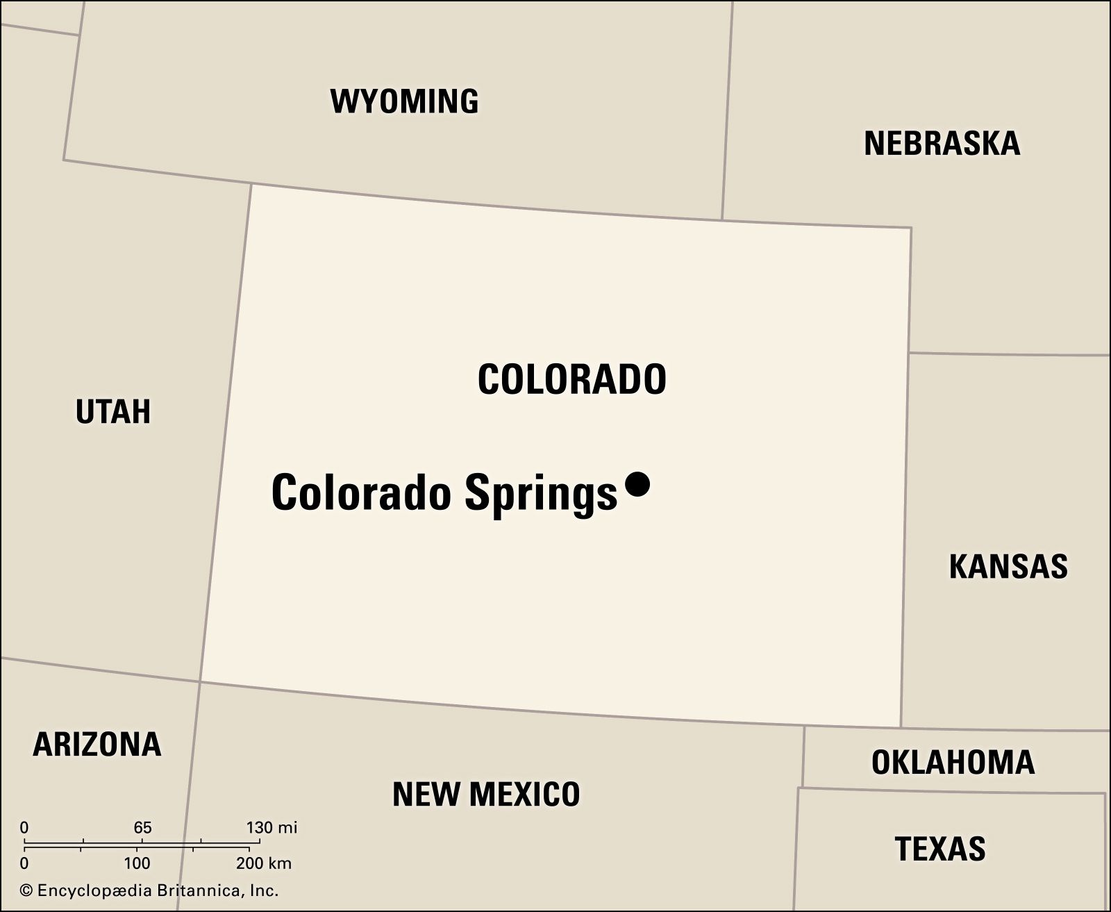 Colorado Springs | Map, History, &amp;amp; Facts | Britannica intended for Colorado Springs On Map Of Usa