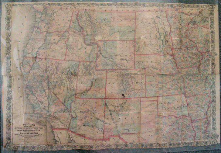 Map of USA West of Mississippi River