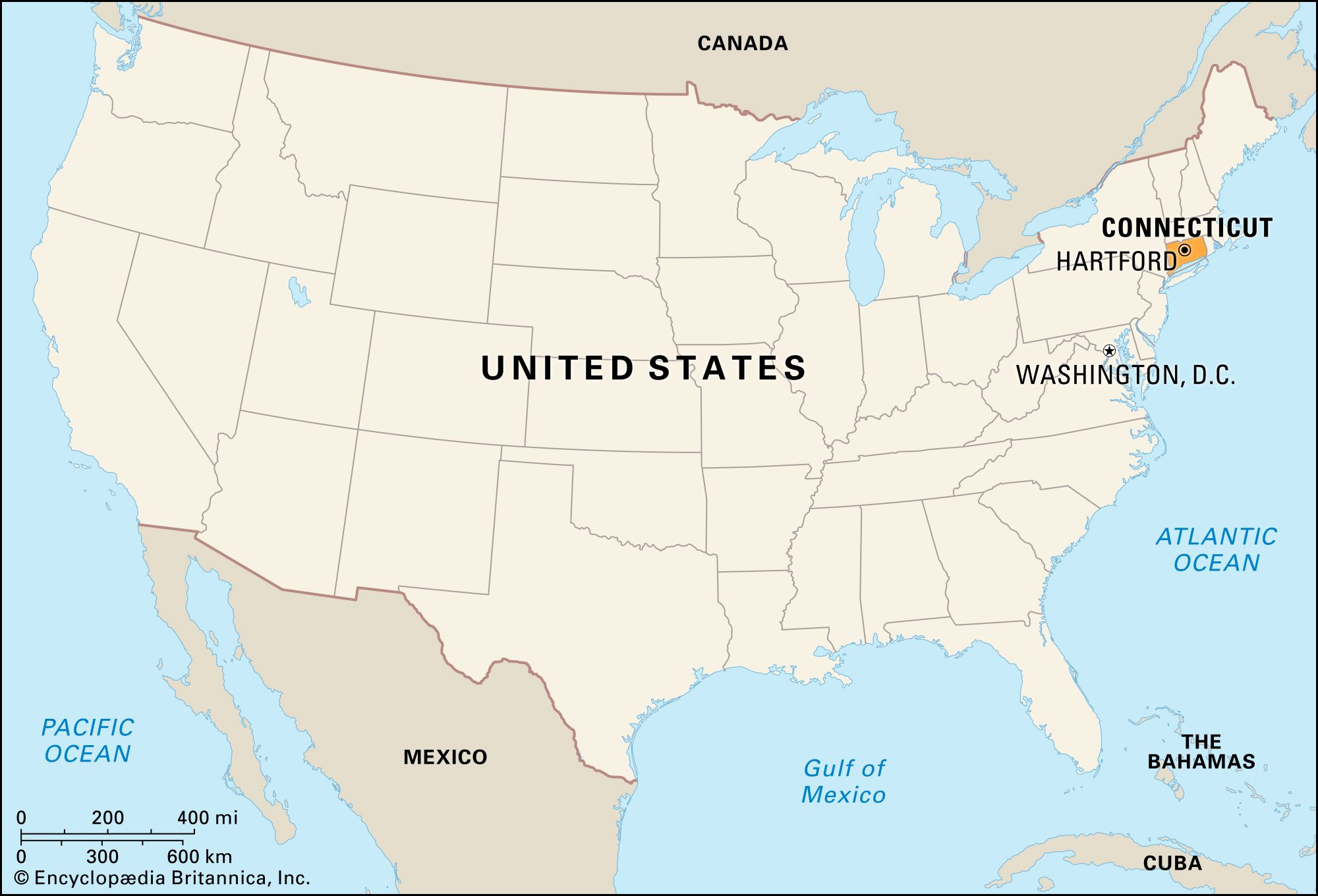 Connecticut | Flag, Facts, Maps, &amp;amp; Points Of Interest | Britannica with Location of Connecticut In USA Map