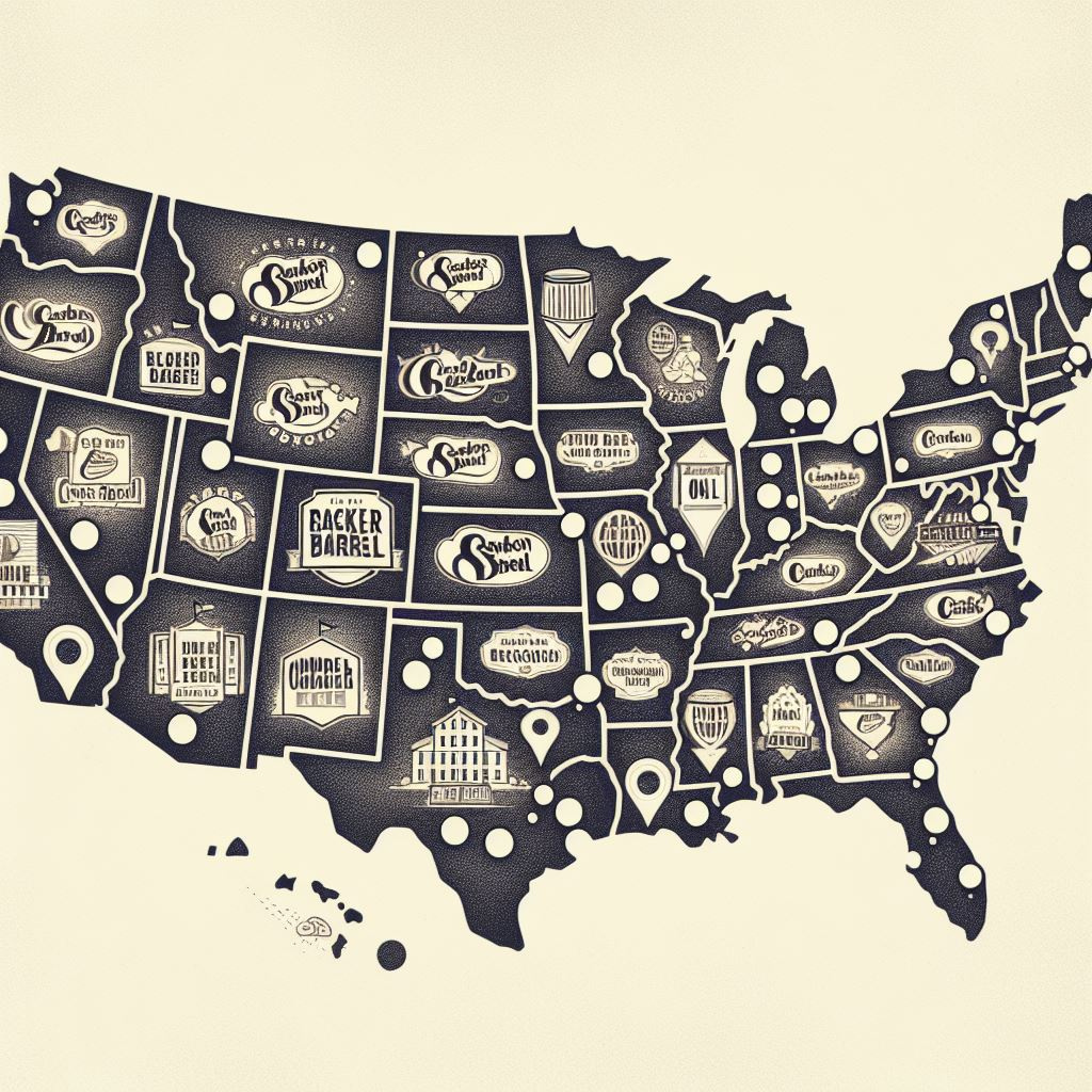 Cracker Barrel Location Usa In 2024 for Map Of Cracker Barrel Locations In Usa