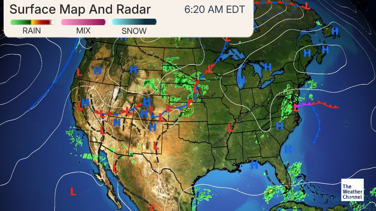 Current Us Forecast Map -- Weather throughout Weather Map of USA Right Now
