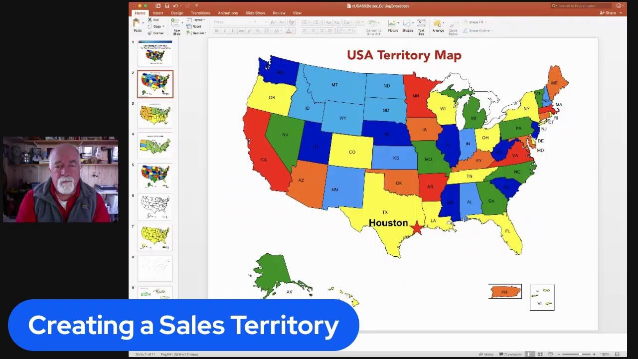 Customizing A Usa State Map For A Powerpoint Presentation intended for Create Color Coded Map Of Usa