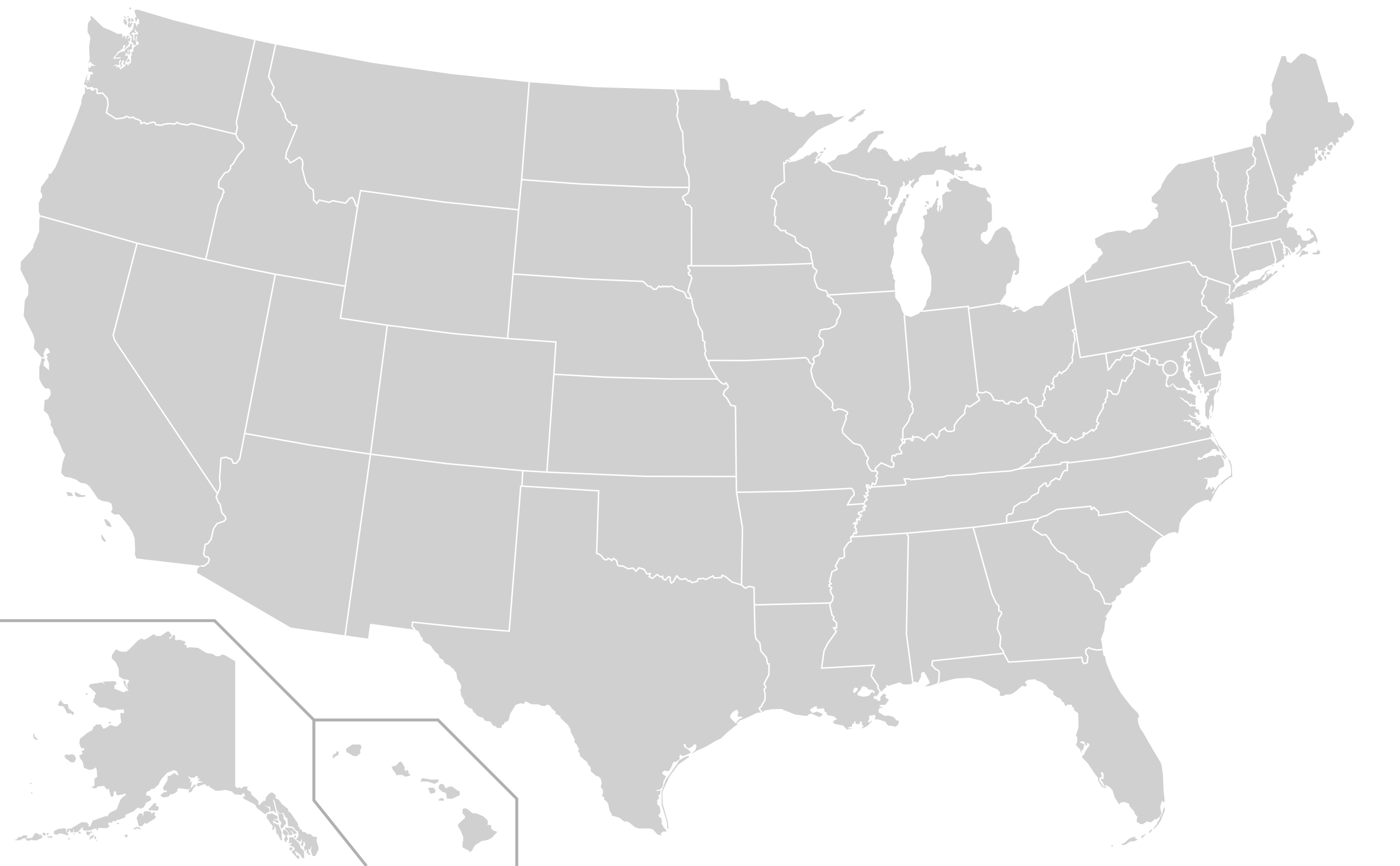 Datei:blank Us Map (States Only).Svg – Wikipedia intended for Map of USA with States Blank