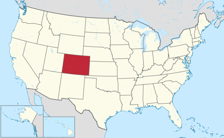 Colorado On A Map of USA