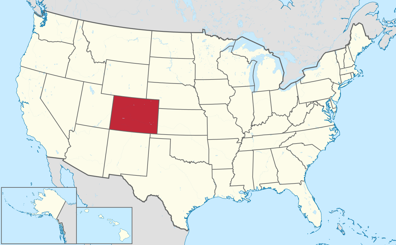Datei:colorado In United States.svg – Wikipedia throughout Colorado On A Map Of Usa