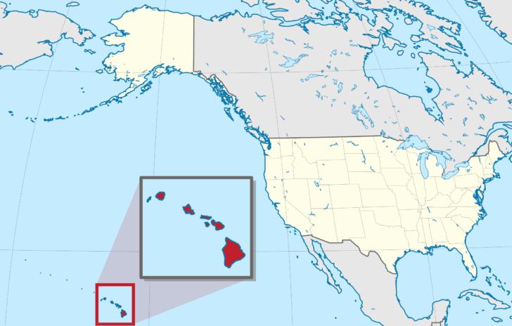 Hawaii On the Map of USA