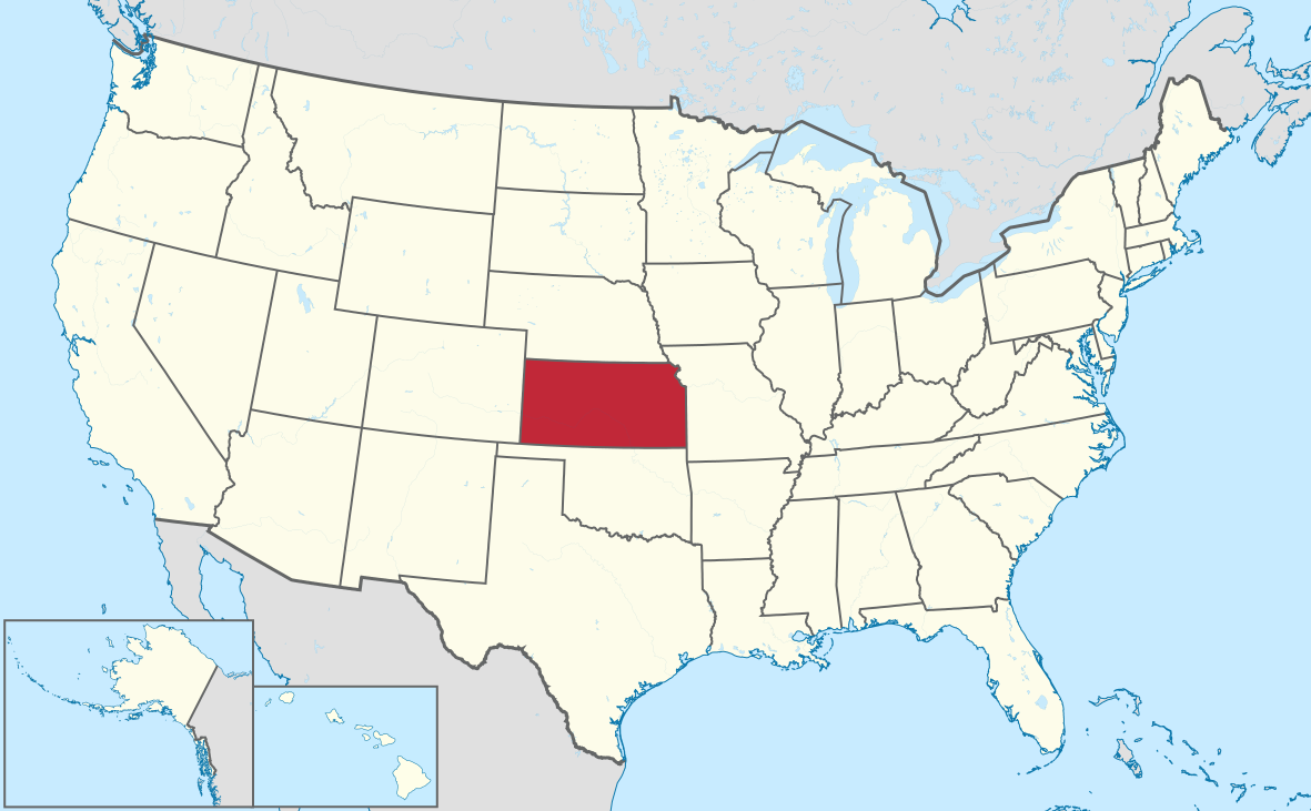 Datei:kansas In United States.svg – Wikipedia throughout Kansas City On Map of USA