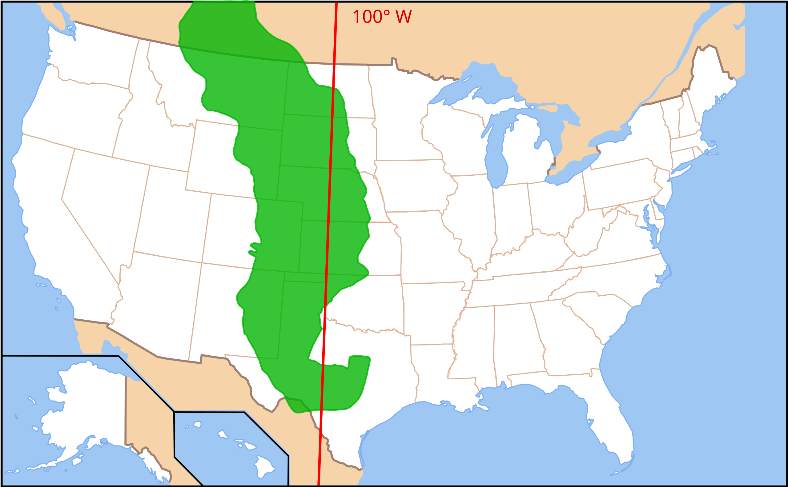 Datei:map Of Great Plains.svg – Wikipedia for Map of the Great Plains USA