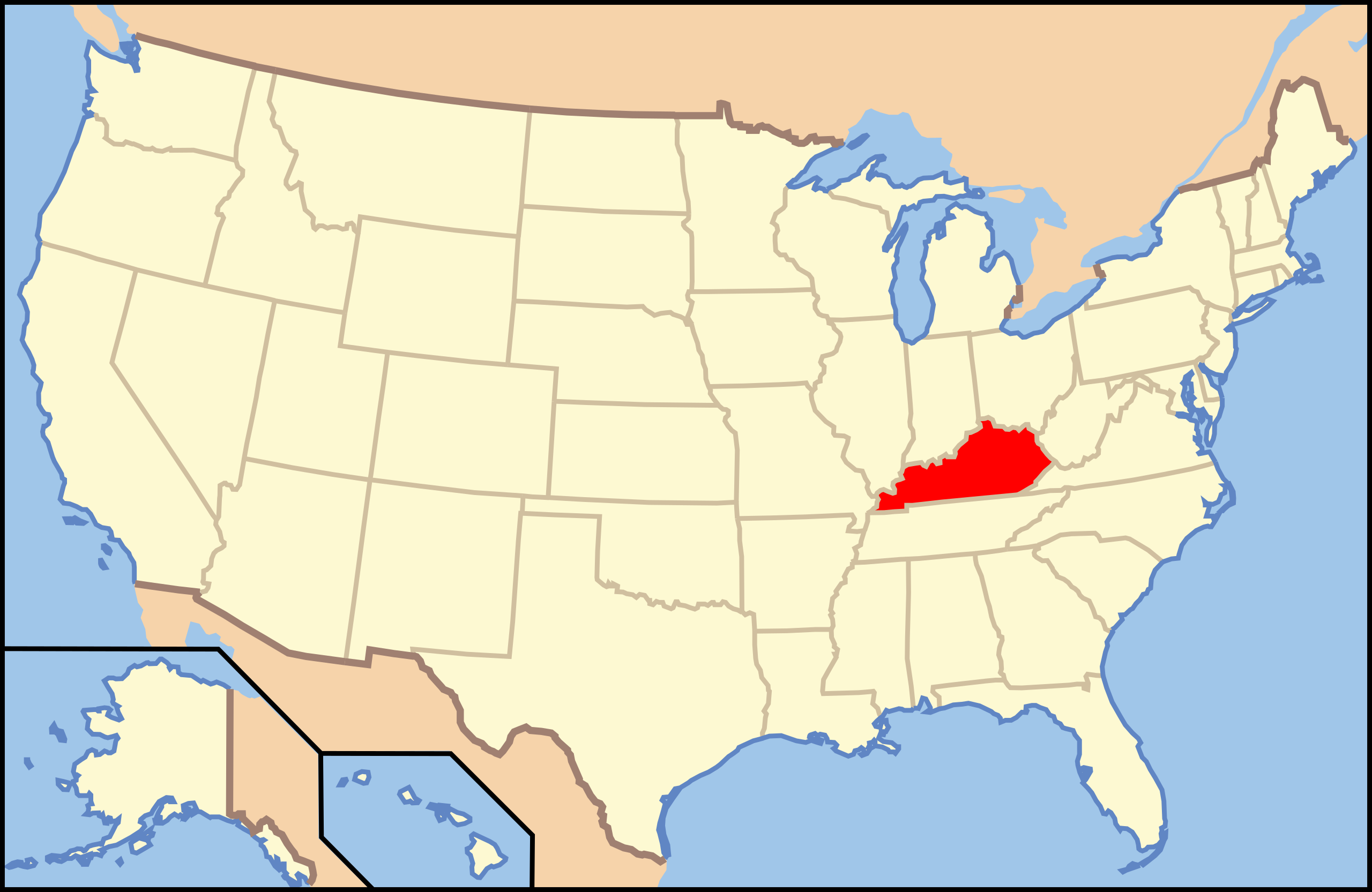 Datei:map Of Usa Ky.svg – Wikipedia throughout Kentucky On The Map Of Usa