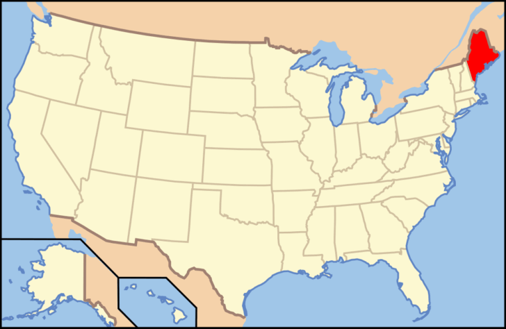Maine In the Map of USA Maine In the Map of USA