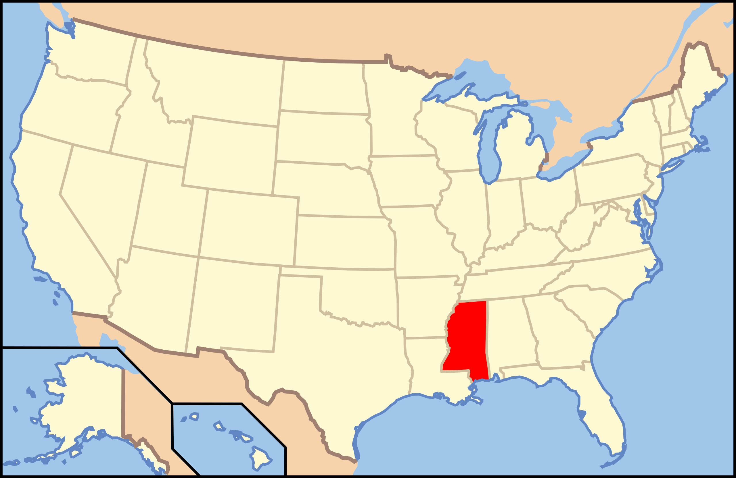Datei:map Of Usa Ms.svg – Wikipedia inside Mississippi On the Map of USA