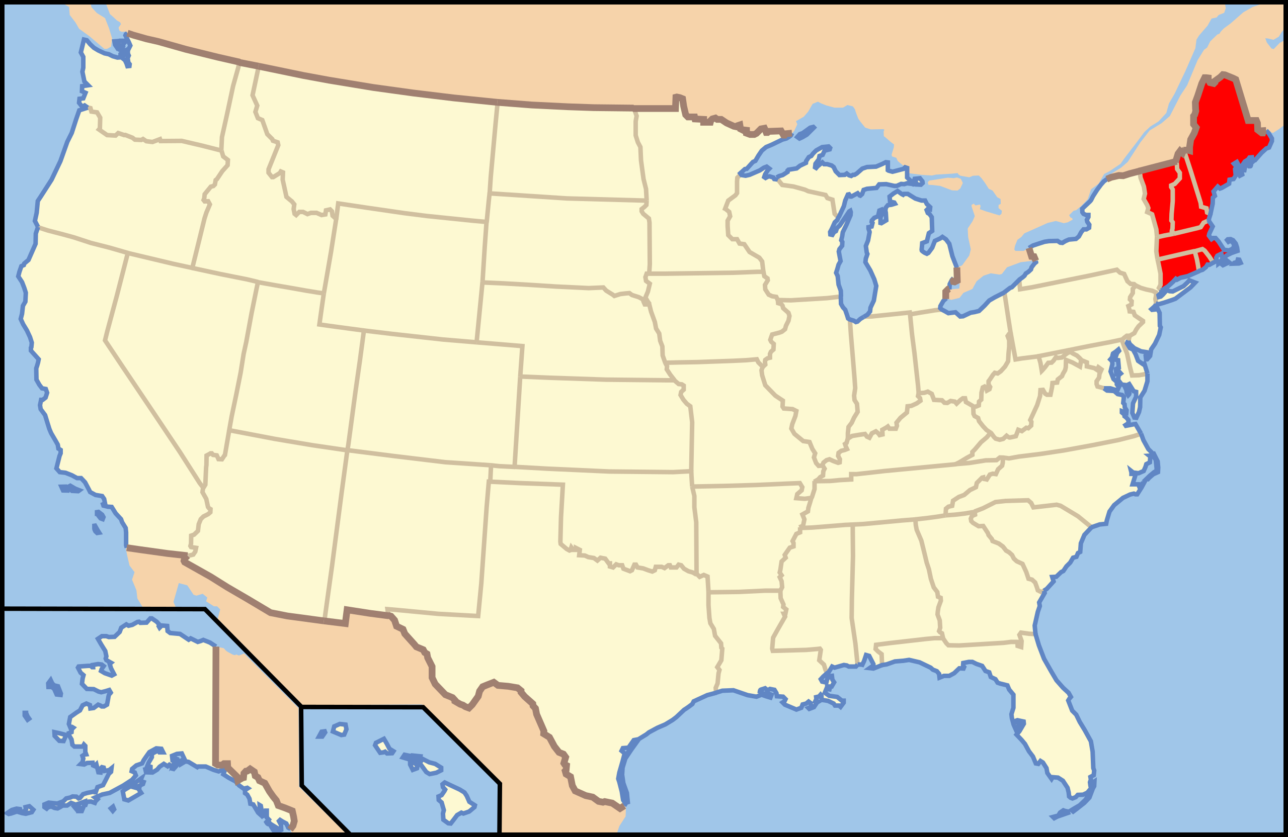 Datei:map Of Usa New England.svg – Wikipedia intended for New England On Map of USA