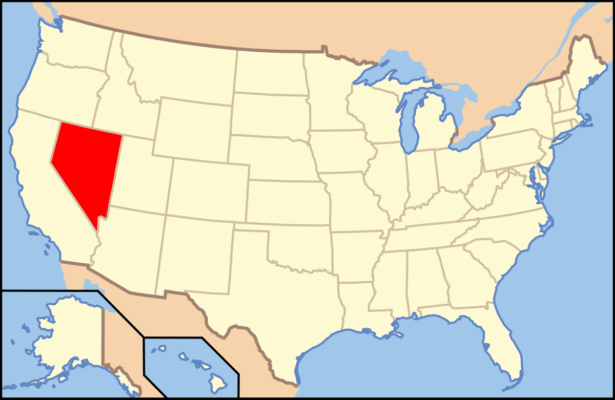 Datei:map Of Usa Nv.svg – Wikipedia with regard to Nevada On The Map Of Usa