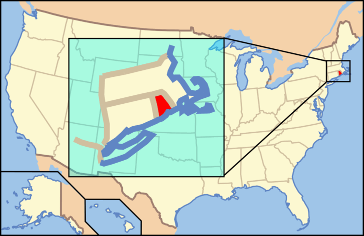 Rhode Island On the Map of the USA