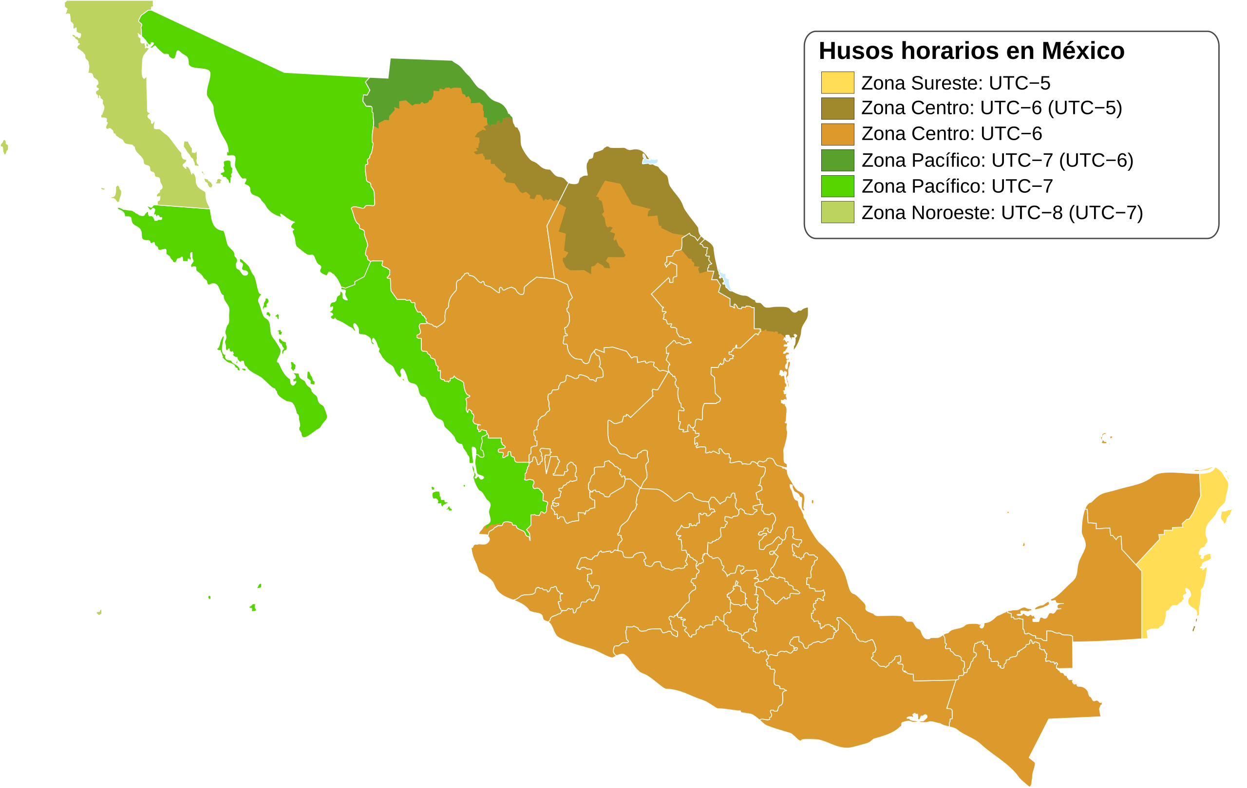 Datei:mexico Time Zones Map.svg – Wikipedia inside Map Of Time Zones Usa And Mexico