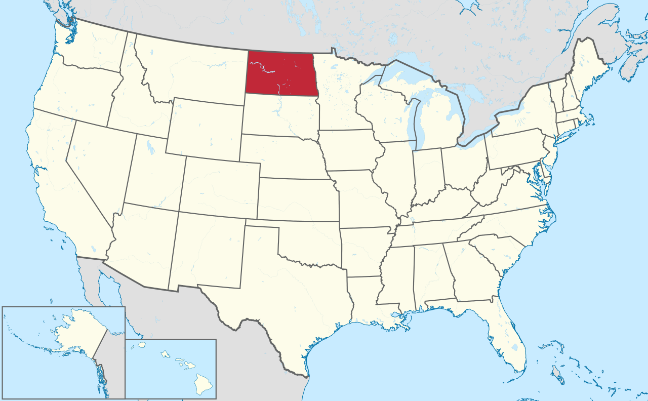Datei:north Dakota In United States.svg – Wikipedia within North Dakota On Map Of Usa